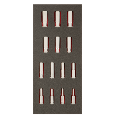 3/8"LONG SOCKETS 14PCS W/HANGE 圖 2