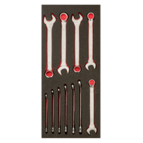 Fit&Go 1/3 Foam Inlay Combination Spanners Set - 11 pcs Retail Pack