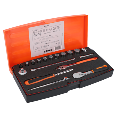 SOCKET SET 1/4_BIHEX 18 PCS