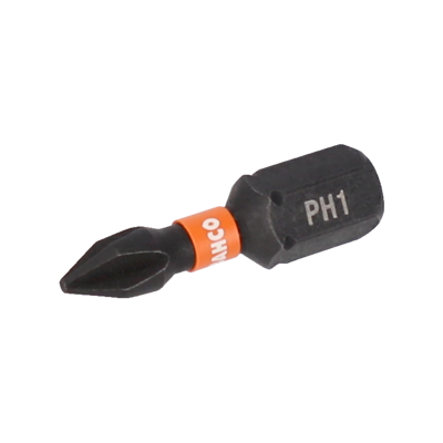 X2 BITS PH1 25MM 1/4" IMPACT