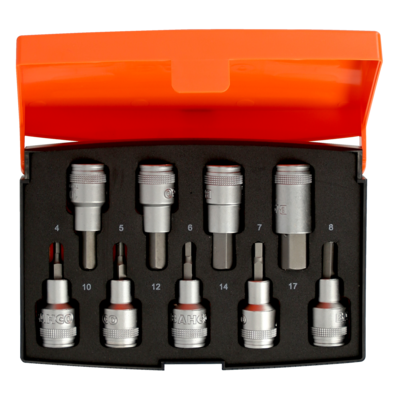 SET 1/2"SOCKETS HEXBITS SHORT