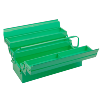 Caja met&aacute;lica de 5 compartimientos gris