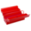 Caja metálica de 5 compartimientos rojo