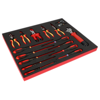 Fit&Go 3/3 Foam Inlay Insulated Wrench/Pliers/Screwdriver Set - 17 Pcs