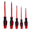Juego de destornilladores aislados mango premium - 5 pcs