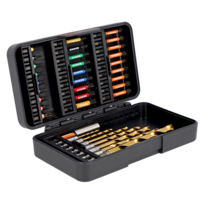 1/4" Impact Torsion Bit Set for Phillips/Pozidriv/TORX® and 7 HSS drills - 35 pcs