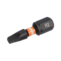 1/4" Impact Torsion Screwdriver Bits for Robertson Head Screws 25 mm