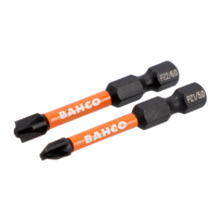 1/4" Impact Torsion Screwdriver Bits for Plus-Minus/PZ Head Screws 50 mm