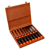 Juego de formones muy resistentes ERGO™ (8 piezas/caja de madera)