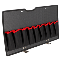 Pivoting Under Lid Tool Pallets with Pouch System