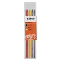 Mines de rechange multicolores pour crayons de charpentier – lot de 6 pièces