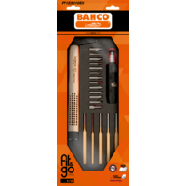 Fit&Go 1/3 Foam Inlay Hammer, Pin Punches & Impact Driver Set - 23 pcs Retail Pack