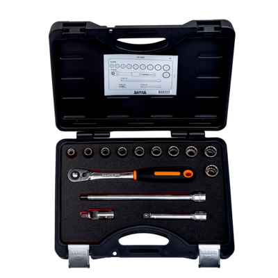 1/2 SOCKET SET 14 PCS 10-19