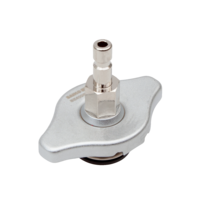 Radiator cap tester for cooling system