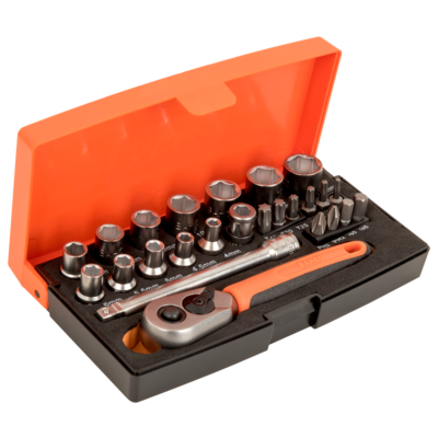 SOCKET SET 1/4" BLISTER 25 PC.