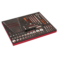 Fit&Go 3/3 Foam Inlay 1/4" & 1/2" Socket Set and Wrenches - 94 Pcs