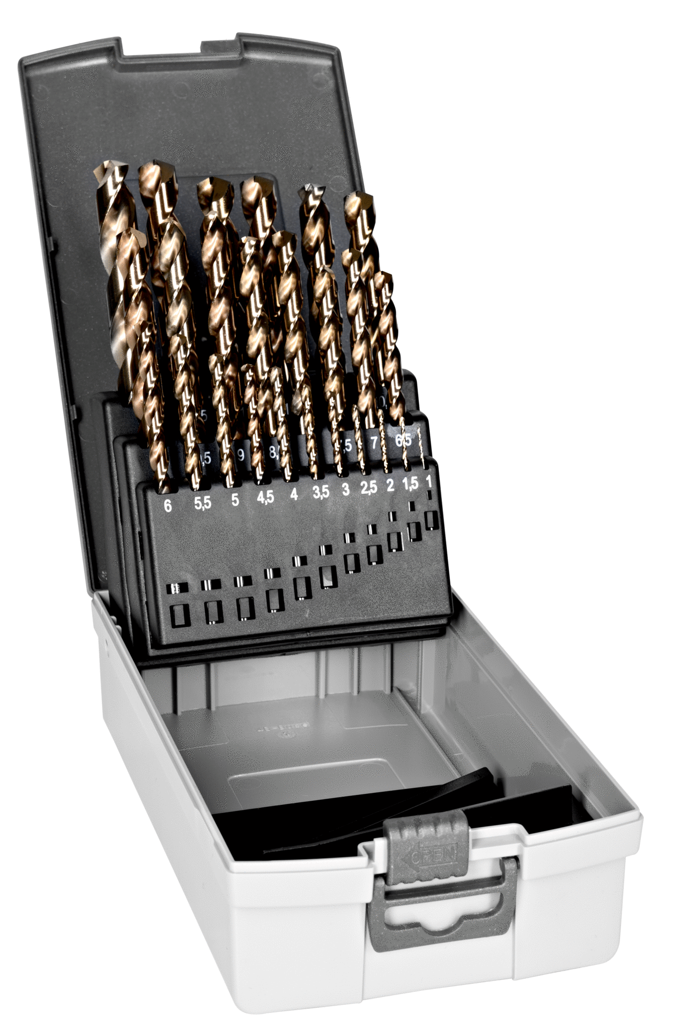 HILDA 13pcs 1.5-6.5mm HSS Cobalt Twist Drill Bit Set for Metal Power Tools Acces 