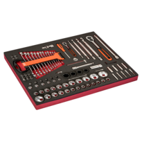 Fit&Go 3/3 Foam Inlay Socket Set - 93 Pcs
