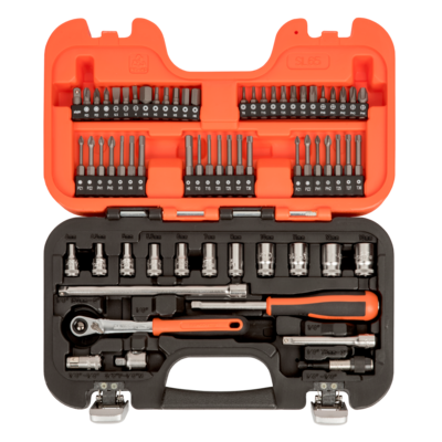 SOCKET SET 1/4" SLIM RATCHET