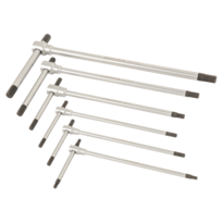 Set of 6 T-Bar Handles for Allen Hex Socket Head Screws 2.5, 3, 4, 5, 6 & 8 mm