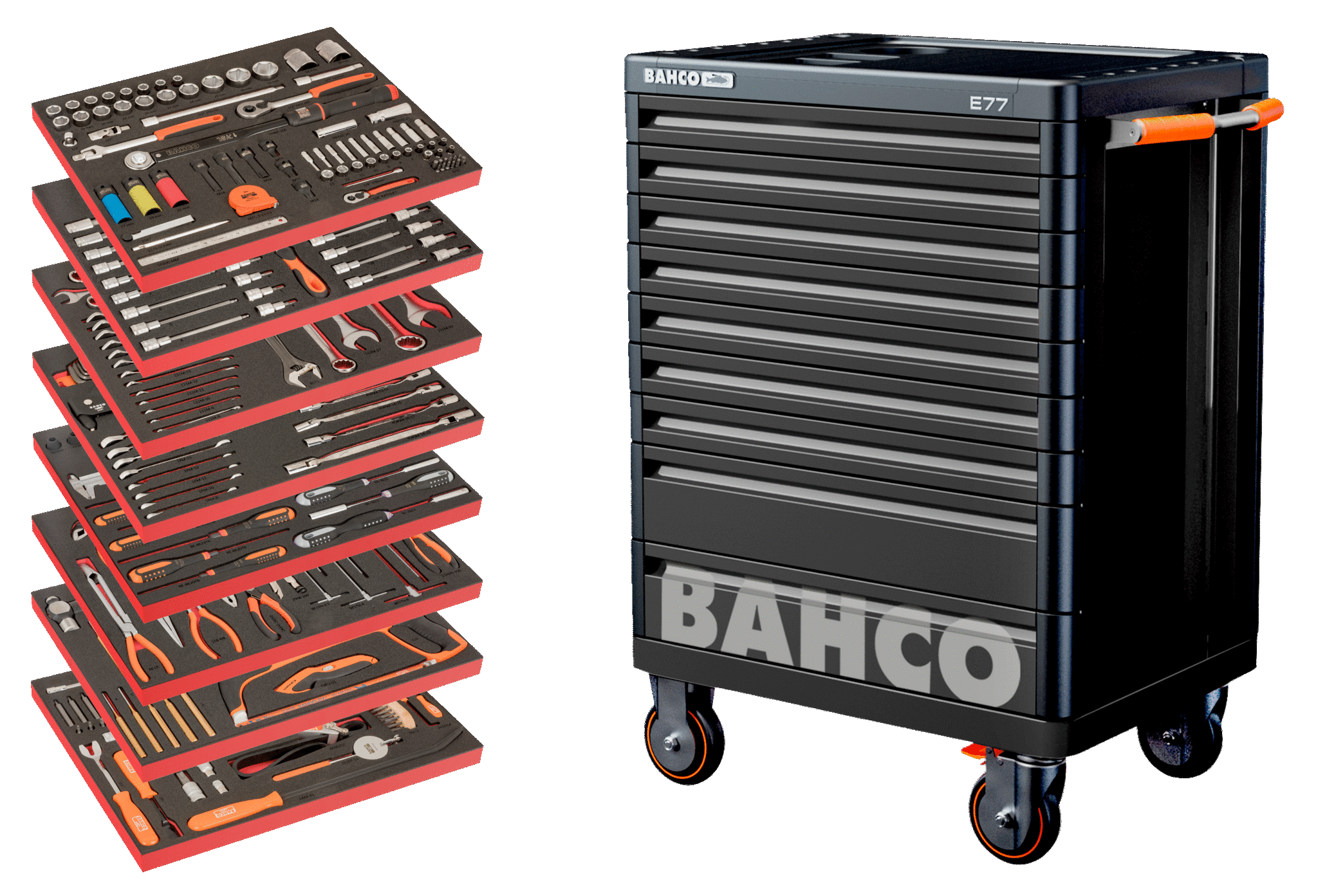 BAHCO - Panneau d'outils pour réparation automobile spécial