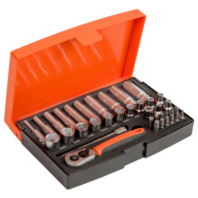 SOCKET SET 1/4 STD+DEEP