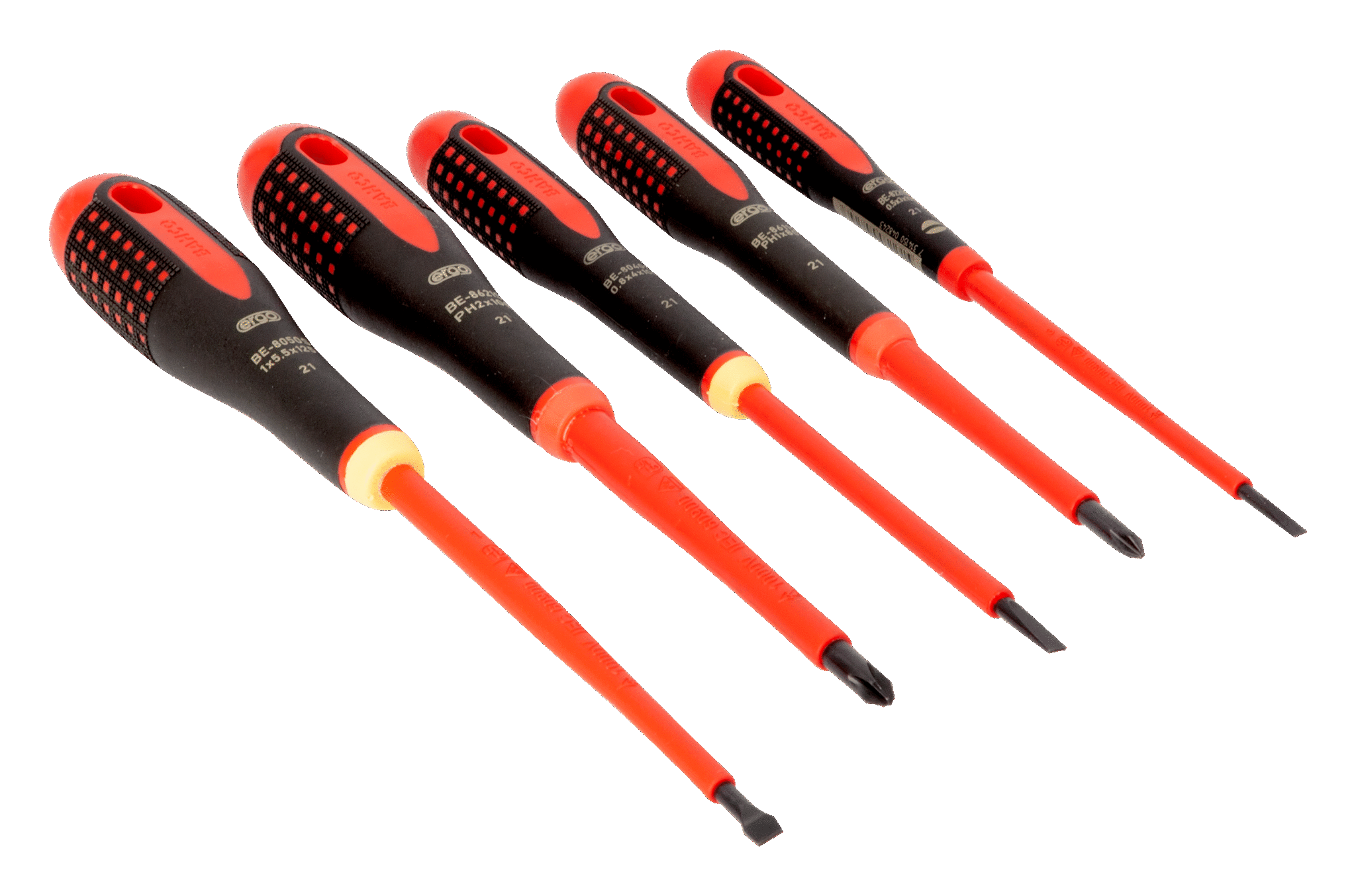 ERGO™ VDE Insulated Slotted and Phillips Screwdriver Set with 3