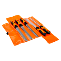 Jeu de limes ERGO™ avec râpe demi-ronde mi-douce 200 mm - 5 pcs