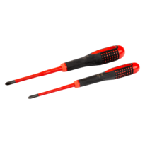 ERGO™ Slim VDE Insulated Phillips Screwdriver Set with 3-Component Handle - 2 Pcs