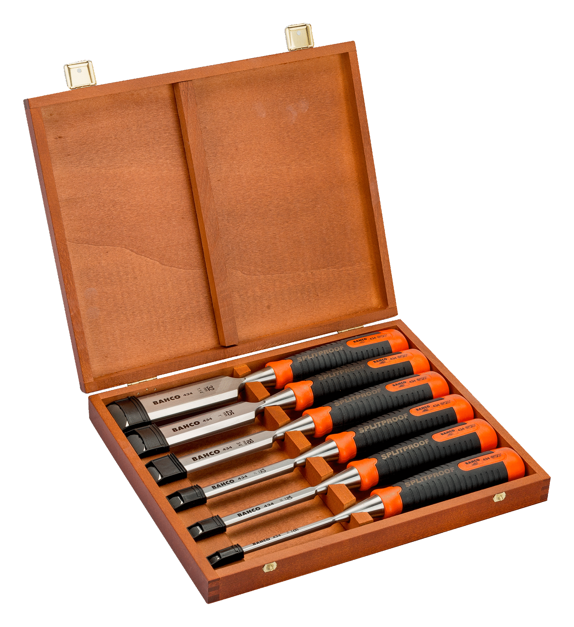 NEIKO TOOLS  9pc WOOD WORKING CHISEL SET CR-V 1/4" TO 1-1/2" EXTRA LONG HANDLE