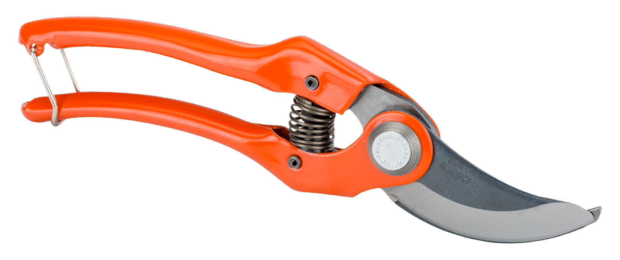Bypass Secateurs with Stamped/Pressed Steel Handle and Angled Cutting Head