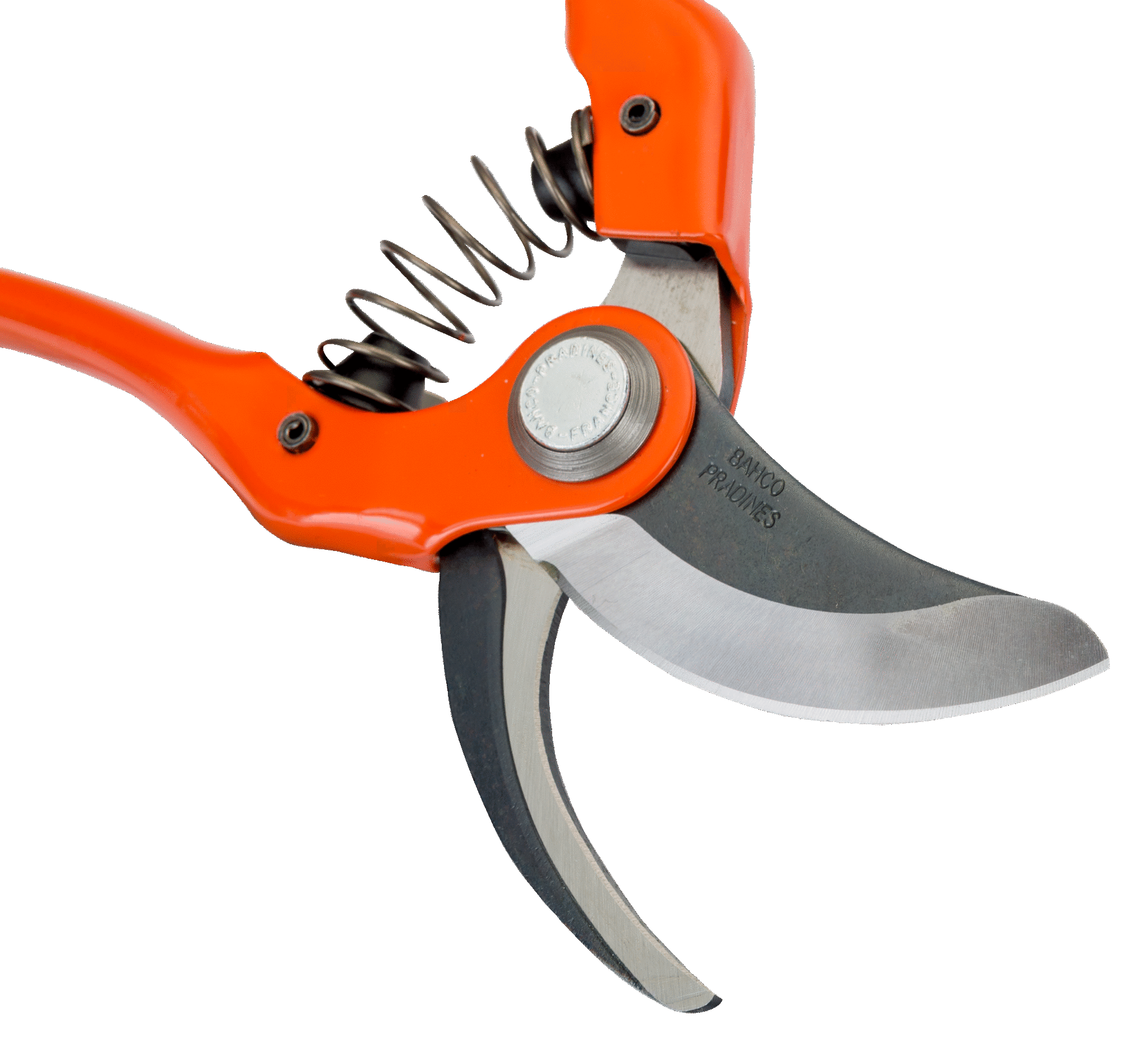 Bypass Secateurs with Stamped/Pressed Steel Handle and Angled Cutting Head