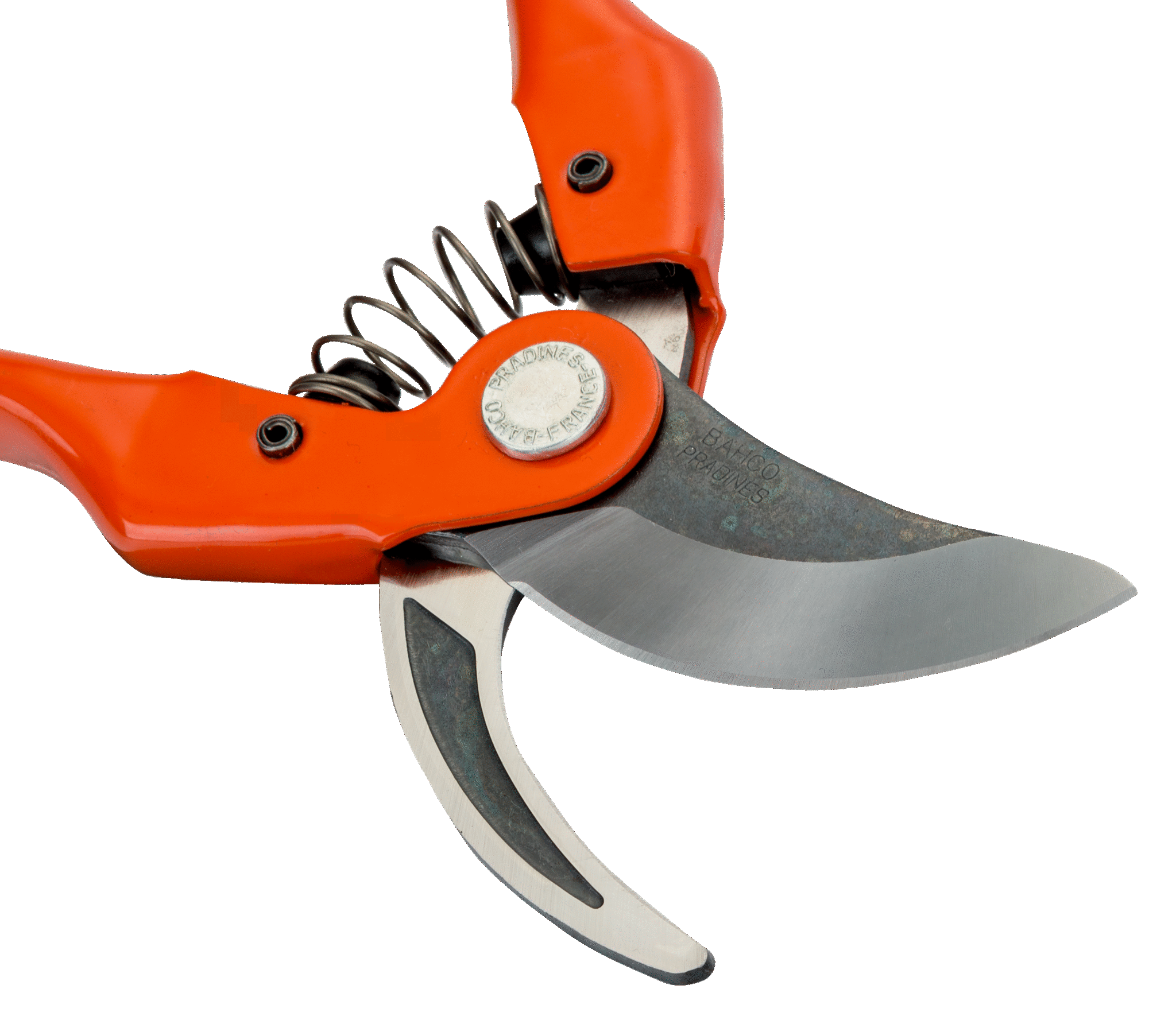 Bypass Secateurs with Stamped/Pressed Steel Handle and Straight Cutting Head