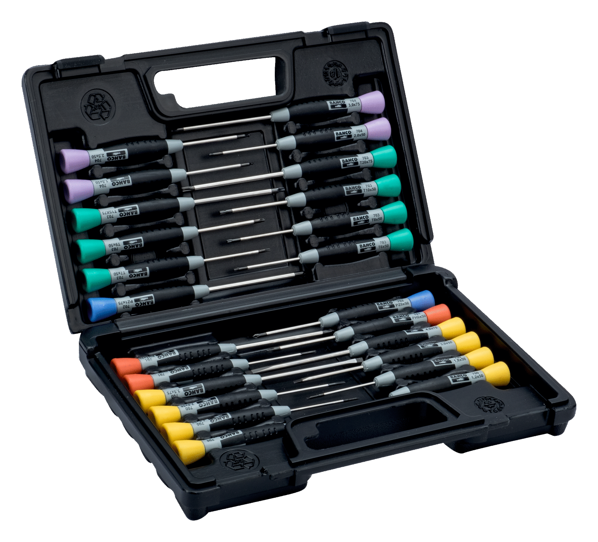 33-Piece Magnetic Screwdrivers Set Includes Slotted,Phillips Pozidriv Non-Slip Repair Tool Kit with Replaceable Screwdriver Bits for Repair Home Improvement Craft