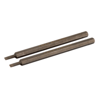 Lâminas sextavadas 1/4" para parafusos de fenda, 100mm