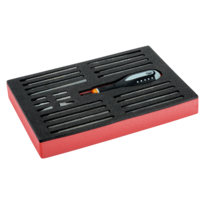 Cacciavite ERGO™ con presa in gomma e assortimento lame intercambiabili/assortimento inserti - 22 pezzi