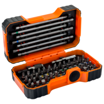 Bitset 1/4", voor gleuf, Phillips, Pozidriv, zeskant, TORX&reg;-tamperschroeven - 54-delig