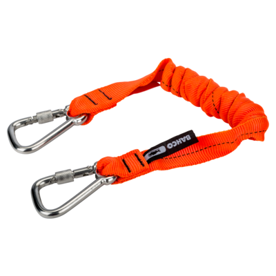 High Visibility Orange Strap Lanyards wi