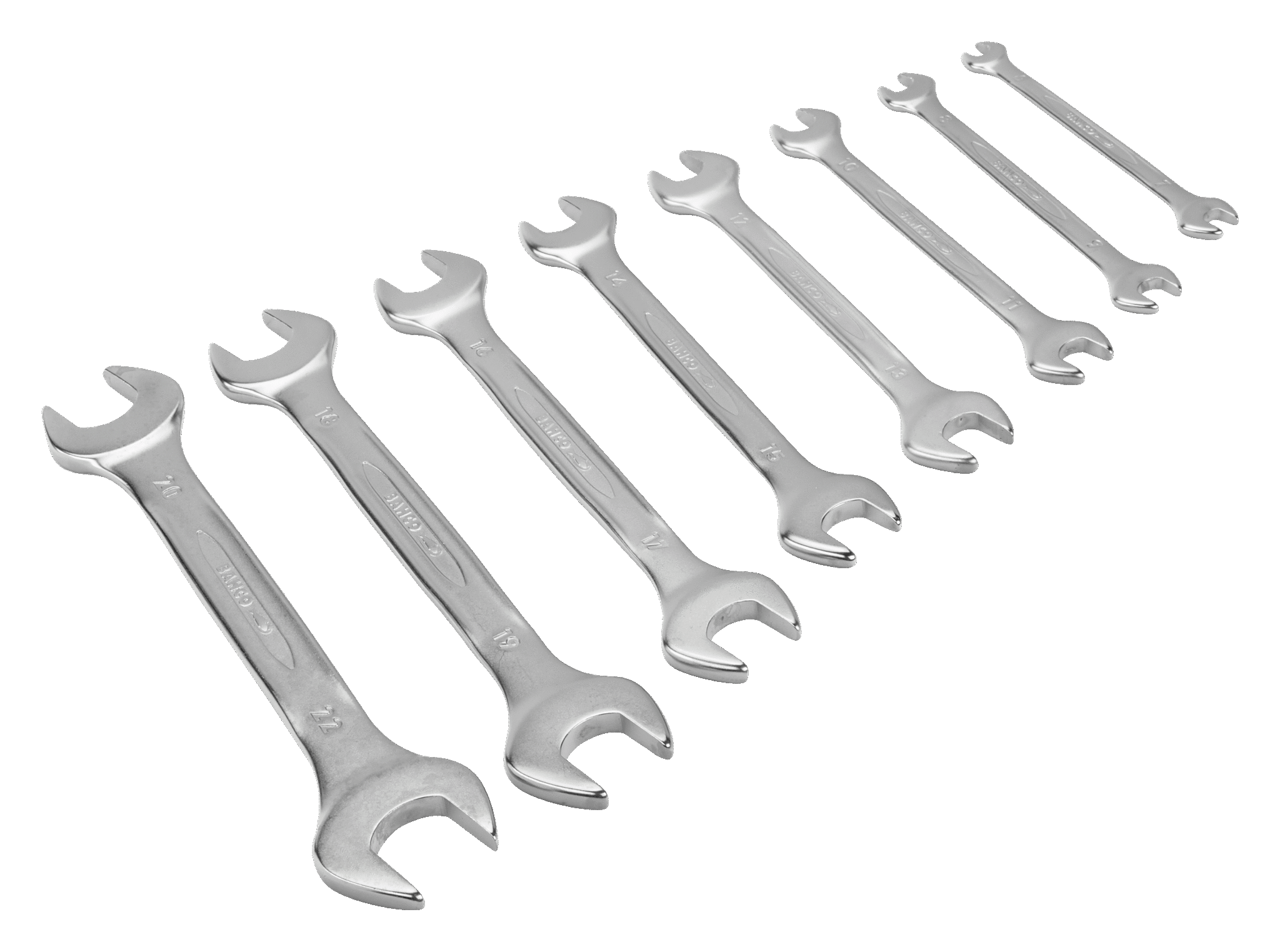 Metric Double Open End Wrench Set - 8 Pcs/Box | BAHCO | Bahco