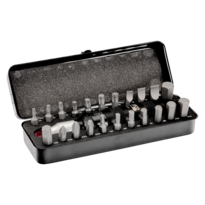 1/4" Impact Driver Bit Set for Phillips/TORX® Head Screws 45 mm x 70 mm x 197 mm - 23 Pcs