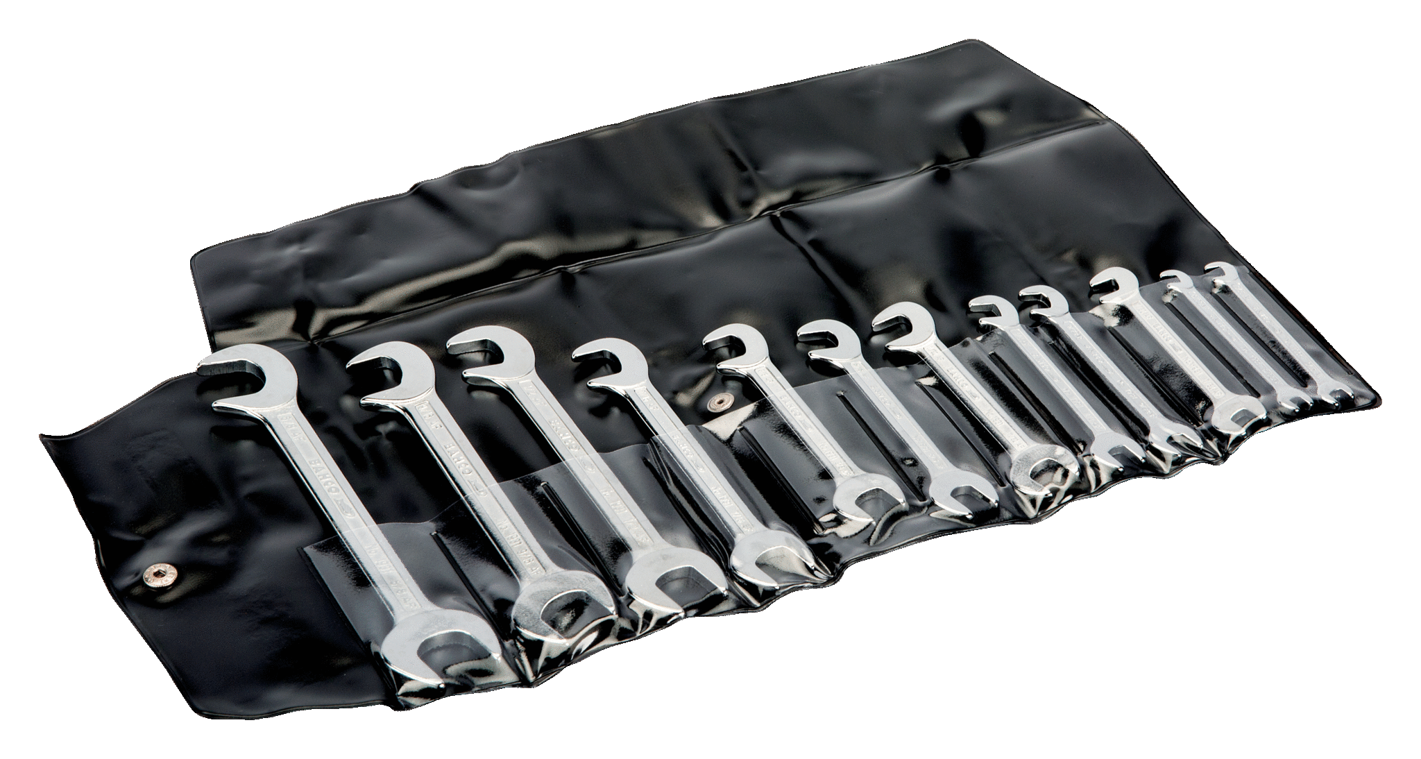 Bahco 6M/S8 Double Open End Wrench Set - 8-Piece Metric Alloy Steel Tool Kit