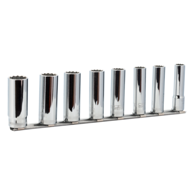 3/8 DEEP SOCKET SET ON RAILS