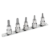 3/8'' lokma seti, 5 parça, ref 7409TORX-R, ray üzerinde