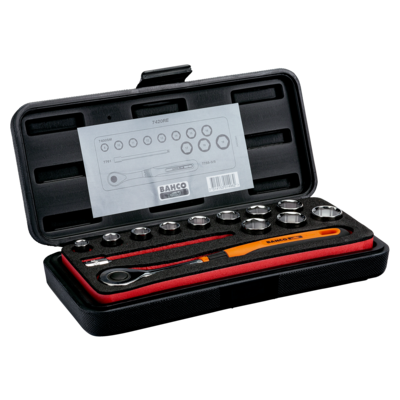 SOCKET SET ERGO 3/8"