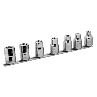 1/2 TORX SOCKET RAIL SET  7 PC
