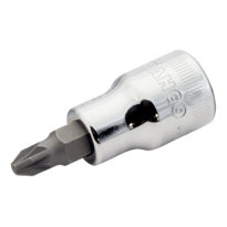 Hylsyt, 1/2", PZ-ruuveille, 60 mm