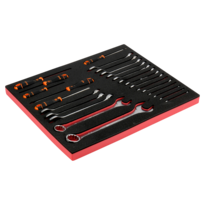 Fit&Go 3/3 Foam Inlay Wrench/Screwdriver Set - 25 Pcs