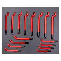 Fit&Go 3/3 Foam Laser Marked Inlay with Insulated Offset Ring Spanners - 16 Pcs