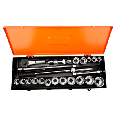 3/4 BIHEXAG. SOCKET SET 21 PC