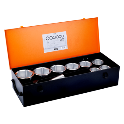 SOCKET SET 1", 12 PCS METRIC